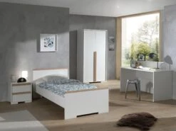 Bed London 90x200 - Wit -Kinderkamer Meubelen LDCO0414 7c25