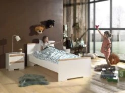 Bed London 90x200 - Wit -Kinderkamer Meubelen LDCO1514 03 e7d0 scaled