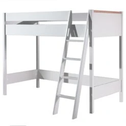 Hoogslaper London 90x200 Met Kast En Bureau - Wit -Kinderkamer Meubelen LDCO1714 03 827a