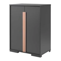 Hoogslaper London 90x200 Met Kast, Bureau En Ladeblok - Antraciet -Kinderkamer Meubelen LDCO1980 04 e4f9