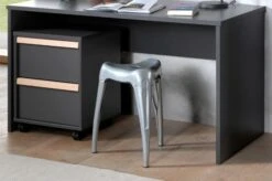 Hoogslaper London 90x200 Met Kast, Bureau En Ladeblok - Antraciet -Kinderkamer Meubelen LDCO1980 11 2298