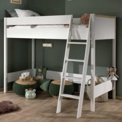 Hoogslaper London 90x200 - Wit