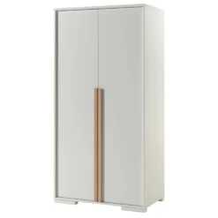 Kledingkast London 98cm Met 2 Deuren - Wit -Kinderkamer Meubelen LDKL1214 01 INF 8f6b