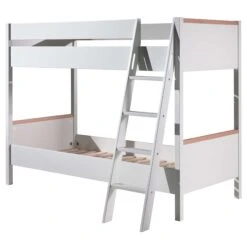 Stapelbed London 90x200 - Wit -Kinderkamer Meubelen LDSB9014 01 b854