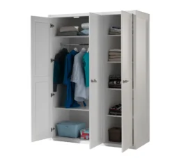 Extra Legplanken (2 Stuks) Voor Kledingkast Lewis 3 Deuren - Wit -Kinderkamer Meubelen LEKL1314 03 db2e scaled