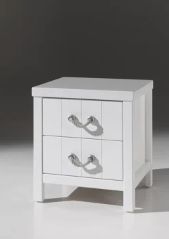 Nachtkastje Lewis Met Twee Lades - Wit -Kinderkamer Meubelen LENA1214 1d30
