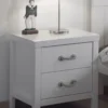 Nachtkastje Lewis Met Twee Lades - Wit