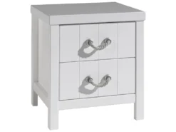 Nachtkastje Lewis Met Twee Lades - Wit -Kinderkamer Meubelen LENA1214 2 ac2d