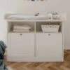 Commode Landwood 120cm Met Luierplank - Wit