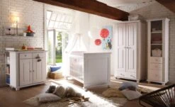 Boekenkast Laurel Met 3 Lades - Wit -Kinderkamer Meubelen Laura Milieu wei 5 tlg. mod e6d0 scaled