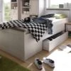 Bed Larnaca 90x200 Met Schuiflade - Wit