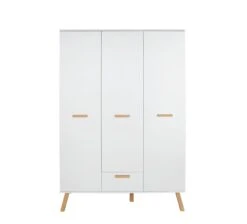 Kinderkledingkast Mats | 130 X 60 X 190 Cm | Wit -Kinderkamer Meubelen Mats BZ 1976 613 01 frontal Freisteller 20210420 f32c scaled