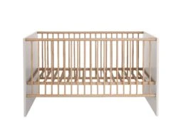 Babybed Mats | 144 X 78 X 83 Cm | Bruin-wit Decor -Kinderkamer Meubelen Mats BZ 1976 620 01 frontal Freisteller 20210420 f1b8