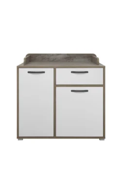 Commode Petrus Met 2 Deuren & 1 Lade - Wit/drijfhout 15 Commode Petrus Met 2 Deuren & 1 Lade - Wit/drijfhout -Kinderkamer Meubelen Moon Wickelkommode Freisteller frontal 219d scaled