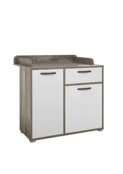 Commode Petrus Met 2 Deuren & 1 Lade - Wit/drijfhout 14 Commode Petrus Met 2 Deuren & 1 Lade - Wit/drijfhout -Kinderkamer Meubelen Moon Wickelkommode Freisteller seitlich mod 4a28 scaled