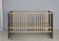 Babybed Mats | 144 X 78 X 83 | Grijs-bruin Decor -Kinderkamer Meubelen Naamloos e95f