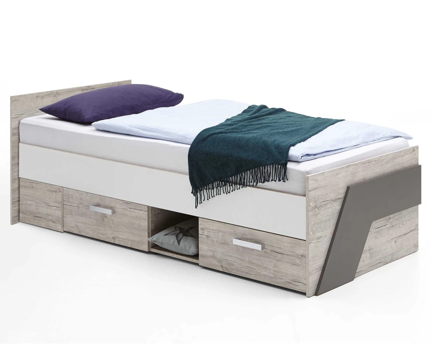 FMD Eenpersoonsbed Nano Met 2 Lades 6 FMD Eenpersoonsbed Nano Met 2 Lades - Afbeelding 6