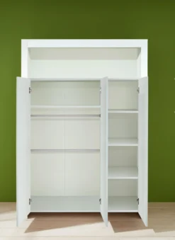 Garderobekast Kinderkamer Olivia/Julie | 130 X 54 X 186 | Wit -Kinderkamer Meubelen Olivia BZ 1553 613 01 frontal ge f 20150615 8f05 scaled