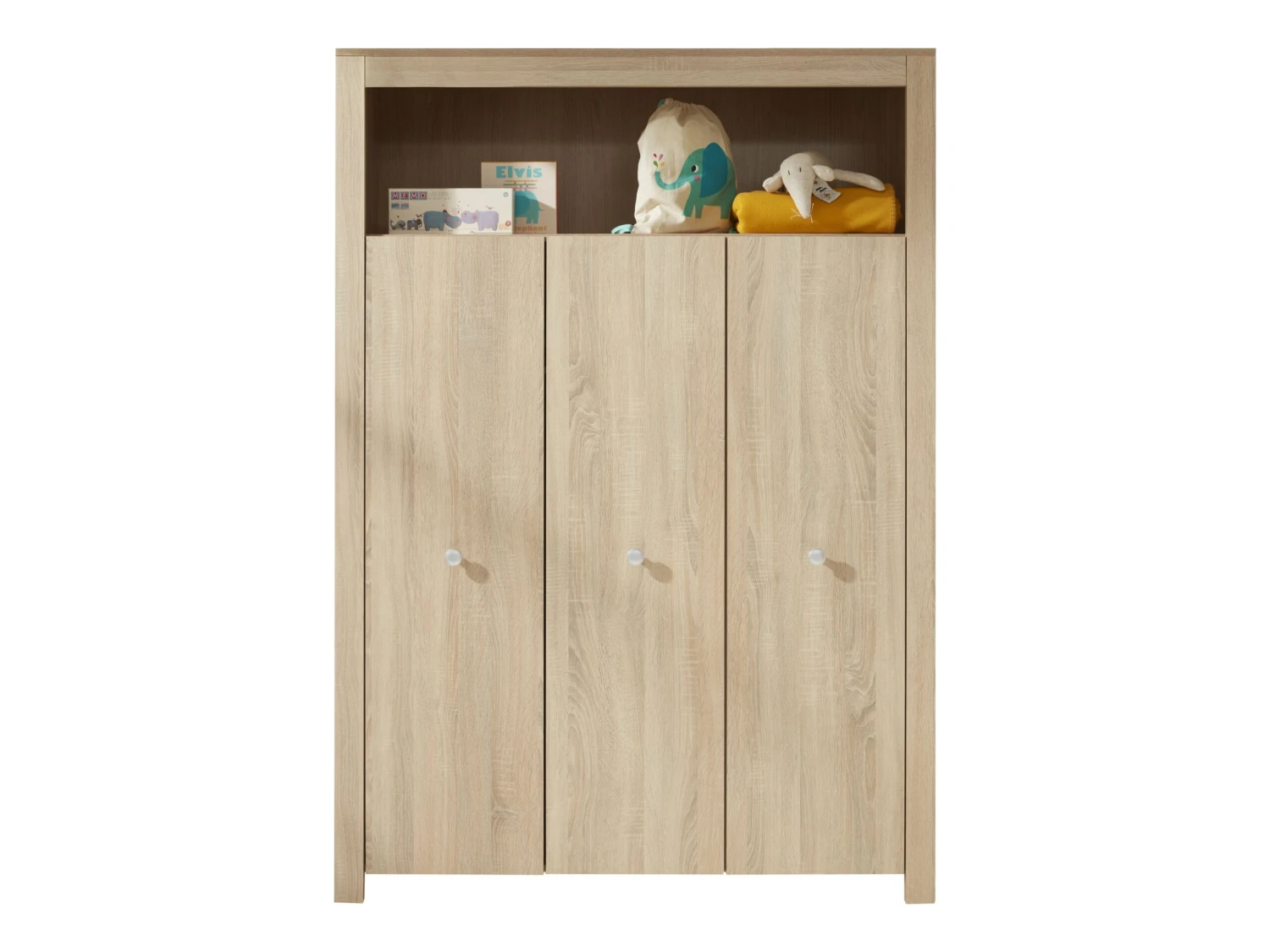 Garderobekast Kinderkamer Olivia | 130 X 54 X 186 Cm | Sägerau Light Oak 6 Garderobekast Kinderkamer Olivia | 130 X 54 X 186 Cm | Sägerau Light Oak - Afbeelding 6