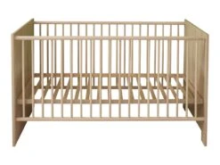 Babybed Olivia | 144 X 78 X 83 Cm | Light Oak Melamine -Kinderkamer Meubelen Olivia BZ 1553 620 45 frontal Freisteller 20190307 1303 scaled