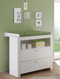 Luiertafel Met Opbergruimte Olivia/Julie | 96 X 69 X 104 Cm | Wit -Kinderkamer Meubelen Olivia BZ 1553 630 01 dynamisch D 20150615 e6c2