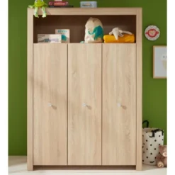 Garderobekast Kinderkamer Olivia | 130 X 54 X 186 Cm | Sägerau Light Oak