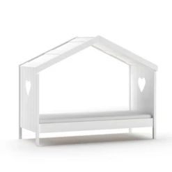 Open Bedhuisje Amori Met Bedlade - Wit -Kinderkamer Meubelen Ontwerp zonder titel 22 e1f3