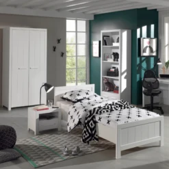 Kinderkamercombinatie Erik 11 (incl.lattenbodem)-wit -Kinderkamer Meubelen Ontwerp zonder titel 23 38ad