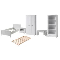 Kinderkamercombinatie Erik 11 (incl.lattenbodem)-wit -Kinderkamer Meubelen Ontwerp zonder titel 24 80be