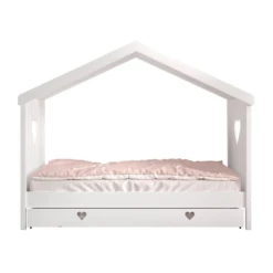 Open Bedhuisje Amori Met Bedlade - Wit -Kinderkamer Meubelen Ontwerp zonder titel 25 cc1e