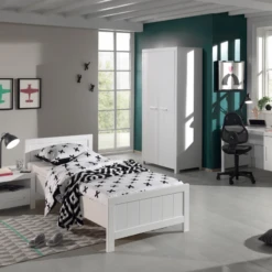 Kinderkamercombinatie Erik 13 (incl. Lattebodem)-wit -Kinderkamer Meubelen Ontwerp zonder titel 29 d35e