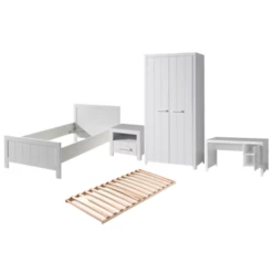 Kinderkamercombinatie Erik 13 (incl. Lattebodem)-wit -Kinderkamer Meubelen Ontwerp zonder titel 30 ff2c