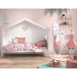 Bedhuisje Amori Met Bedlade - Wit -Kinderkamer Meubelen Ontwerp zonder titel 58 db98