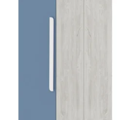 Kledingkast Bo0 Met 2 Legplanken, Kledingroede En Langwerpige Deurgreep - Grenen/blauw 11 Kledingkast Bo0 Met 2 Legplanken, Kledingroede En Langwerpige Deurgreep - Grenen/blauw -Kinderkamer Meubelen Ontwerp zonder titel 69 c844