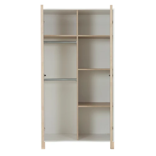 Kledingkast Mia 2 Deuren - Wit 4 Kledingkast Mia 2 Deuren - Wit - Afbeelding 4