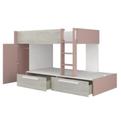 Stapelbed Fleur Met Kast & Lades - Oudroze -Kinderkamer Meubelen Ontwerp zonder titel 2022 10 24T132044.406 9123