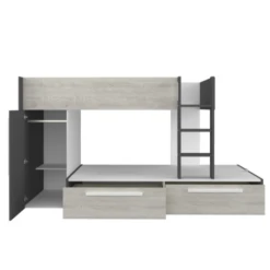 Stapelbed Fleur Met Kast & Lades - Grijs -Kinderkamer Meubelen Ontwerp zonder titel 2022 10 24T134119.819 5193