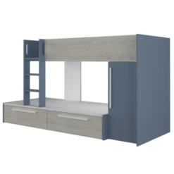 Stapelbed Fleur Met Kast & Lades - Blauw -Kinderkamer Meubelen Ontwerp zonder titel 2022 10 24T134800.609 74f2