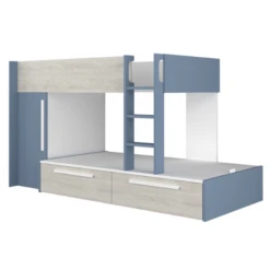 Stapelbed Fleur Met Kast & Lades - Blauw -Kinderkamer Meubelen Ontwerp zonder titel 2022 10 24T134823.270 4e47