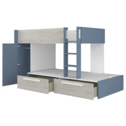 Stapelbed Fleur Met Kast & Lades - Blauw -Kinderkamer Meubelen Ontwerp zonder titel 2022 10 24T134849.848 2122