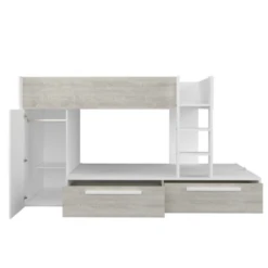 Stapelbed Fleur Met Kast & Lades - Wit -Kinderkamer Meubelen Ontwerp zonder titel 2022 10 24T135533.734 b8af