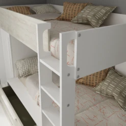 Stapelbed Fleur Met Kast & Lades - Wit -Kinderkamer Meubelen Ontwerp zonder titel 2022 10 24T135656.490 71b5