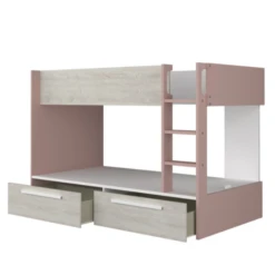 Stapelbed Fleur Met Bedlades - Oudroze -Kinderkamer Meubelen Ontwerp zonder titel 2022 10 24T140647.665 902a