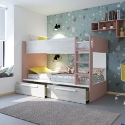 Stapelbed Fleur Met Bedlades - Oudroze -Kinderkamer Meubelen Ontwerp zonder titel 2022 10 24T140912.099 ef66