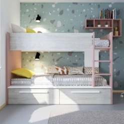 Stapelbed Fleur Met Bedlades - Oudroze -Kinderkamer Meubelen Ontwerp zonder titel 2022 10 24T140933.620 0a66
