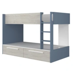 Stapelbed Fleur Met Bedlades - Blauw -Kinderkamer Meubelen Ontwerp zonder titel 2022 10 24T142016.482 dd1b