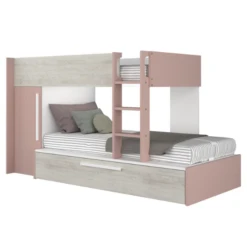 Stapelbed Fleur Met Kast & Bedlade - Oudroze -Kinderkamer Meubelen Ontwerp zonder titel 2022 10 24T143924.132 f1ff
