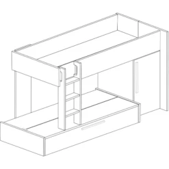 Stapelbed Fleur Met Kast & Bedlade - Grijs -Kinderkamer Meubelen Ontwerp zonder titel 2022 10 24T144250.397 a3ea