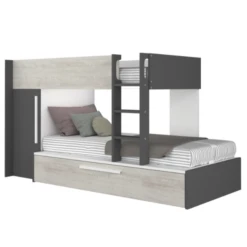 Stapelbed Fleur Met Kast & Bedlade - Grijs -Kinderkamer Meubelen Ontwerp zonder titel 2022 10 24T144739.205 c789