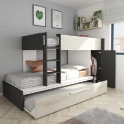 Stapelbed Fleur Met Kast & Bedlade - Grijs -Kinderkamer Meubelen Ontwerp zonder titel 2022 10 24T144840.512 6df0